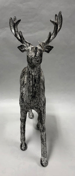 Crackle Deer Figurine