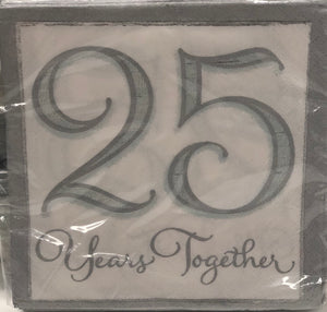 Cocktail Napkin- 25 Years Together