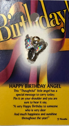 Happy Birthday Angel Pin