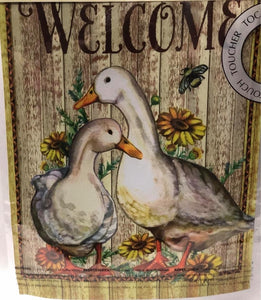 Welcome Ducks - Small Flag