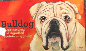 Dog Breed Mat "Bulldog" -Large
