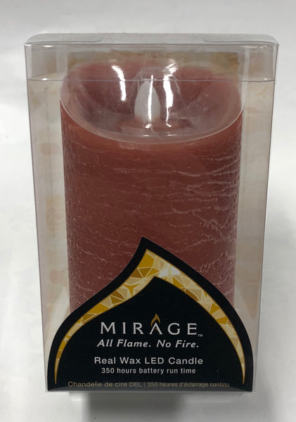 Mirage -Battery Candle -Rust Orange