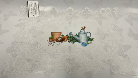 Placemat -Heirloom -White/Pattern