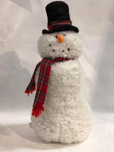 Large plush snowman