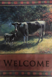 Cows out to Pasture -Large Flag
