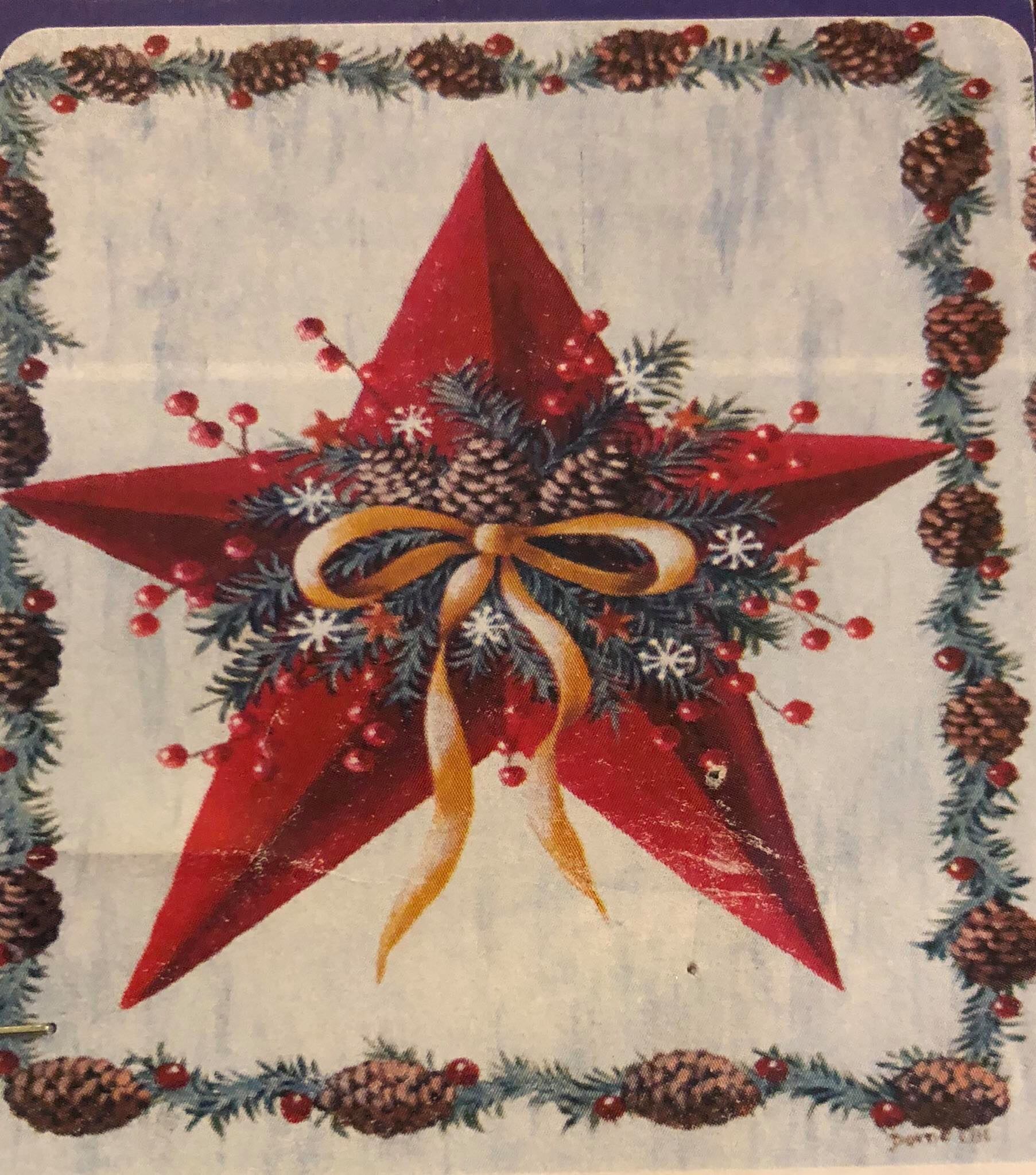 Holiday Barn Star -Large Flag