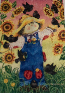 Smiley Scarecrow - Large Flag