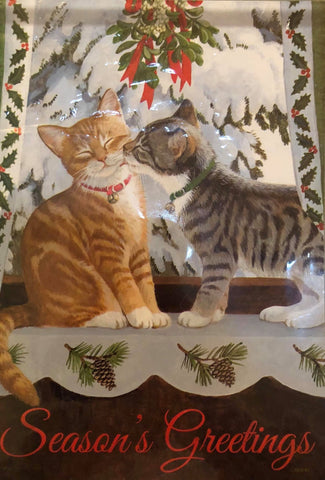 Feline Greetings -Large Flag