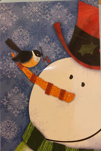 Jolly Snowman -Large Flag