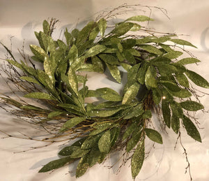 Sparkly mint green wreath