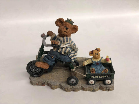 Ross with Betsy...Everybody loves a parade -Boyd's Bear