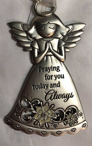 Angel Tree Ornament "Praying for you today and always"