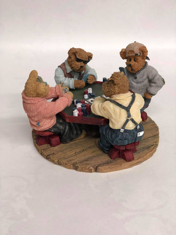 Annie, Tex, Jack, and Chip... Shuffle up and deal -Boyd's Bear