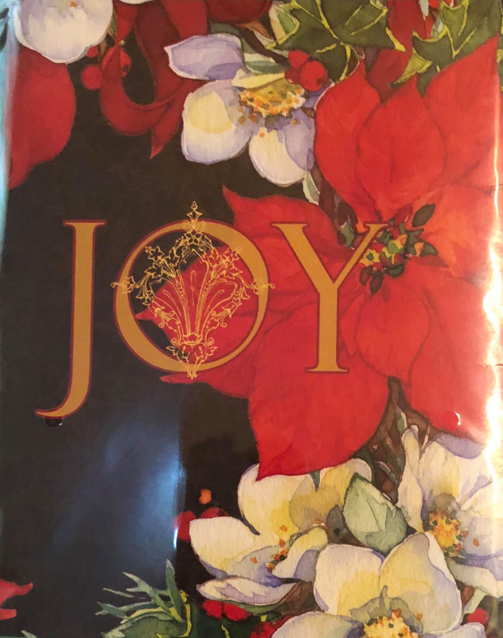 Joy Poinsettias -Small Flag