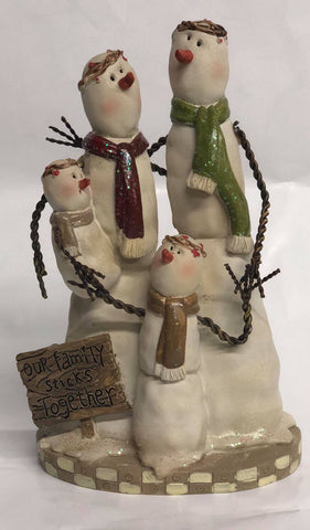 Snowman Family Figurine