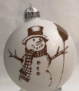 White ornament -Snowman