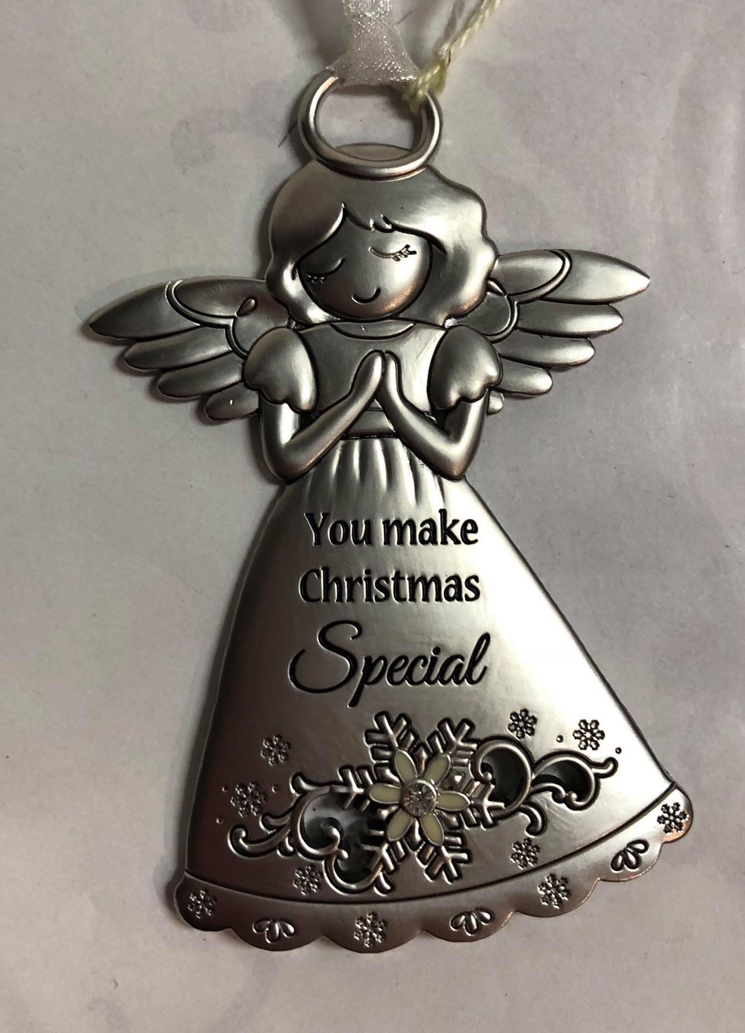 Angel Tree Ornament "You Make Christmas Special"