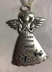 Angel Tree Ornament "You Make Christmas Special"